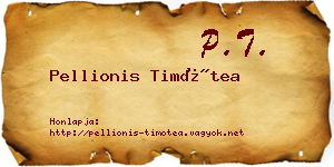 Pellionis Timótea névjegykártya